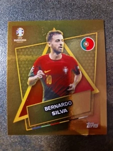 topps euro 2024 sticker - GOLD SP WITHOUT SIGNATURE SILVA - Bild 1 von 2