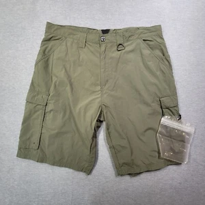 Boy Scouts Of America Uniform Shorts Adult Large Green Supplex Nylon Cargo - Picture 1 of 11