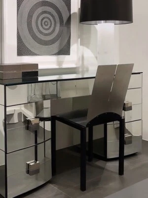 Vintage steel 1980s 'Blade' Chairs by Maurizio Peregalli for Zeus Noto 80s style - Image 1 of 4