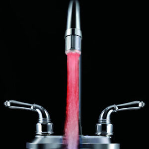 Bathroom Led Faucet Aerator Water Power Shower Colorful LED Heat Sensitive Light