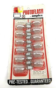 VINTAGE AMPLEX M2 PHOTOFLASH FLASHBULBS M2 12 pack NEW - Picture 1 of 6