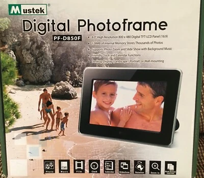 Mustek PF-D850F 8.0" Digital Picture Frame - Image 1 of 2