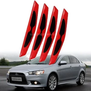 4pcs Door Anti-collision Strip Warn Decorative Sticker For Mitsubishi Lancer EX - Picture 1 of 16