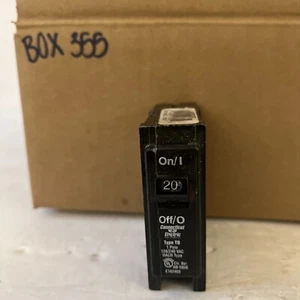 Connecticut Electric TB120C Single Pole 120/240V 20A Type TB Plug In Breaker - Picture 1 of 6