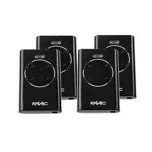 4 x FAAC XT4 433 SLH LR Genuine Original Remotes NEW BLACK Edition Remote - Picture 1 of 3