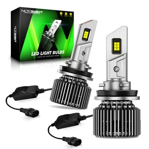 H11 H8 H9 LED Headlight Super Bright Bulbs Kit White 6500K 22000LM High/Low Beam - Picture 1 of 14