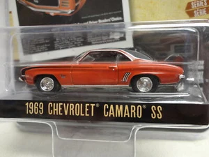 Greenlight 1969 Chevy Camaro SS Rojo '69 Vintage AD CARS Serie 1 - Imagen 1 de 3