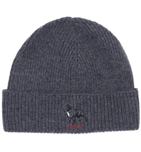 NWT Men’s Polo Ralph Lauren French Bulldog Wool Blend Knit Hat MSRP $55 - Picture 1 of 1