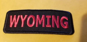 Wyoming Embroidered Patch approx. 1.5" x 4" - Picture 1 of 3