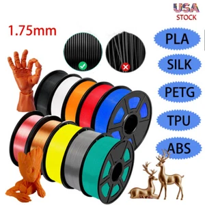 【ACQUISTA 10 PAGA 6】 1KG PETG PLA Bobina Filamento Stampante 3D Opaca Alta Velocità 1,75mm - Foto 1 di 49