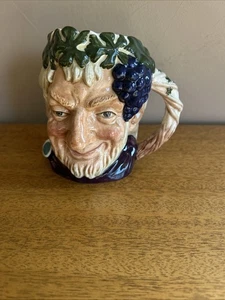 D6505 Bacchus Toby Mug Royal Doulton Character Face Roman God Of Wine Grapes - Picture 1 of 8