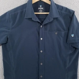 Camisa Kuhl Para Hombres Pequeña Azul Marino Renegado Rendimiento Elástico Tecnología Senderismo Campamento al Aire Libre - Imagen 1 de 12