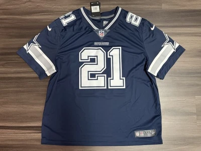 Camiseta cosida Nike Dallas Cowboys Ezekiel Elliot #21 NFL Vapor Limited 3XL Foto 1 de 4