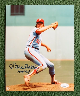 Steve Carlton JSA Authenticated Signed Autographed 8x10 Glossy Photo w/Frame - Image 1 of 4