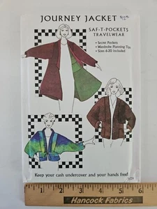 Saf-T-Pockets JOURNEY JACKET Traveler 3 Styles Long Med Crop 9600 Sz SM-XL UNCUT - Picture 1 of 5