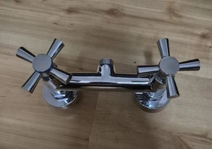 Hochwertige Duscharmatur Nostalgie Dusche Armatur Wasserhahn Wandmontage - Bild 1 von 4
