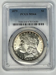 1879 Morgan Silver Dollar $1 PCGS MS64 ~ Blazer! - Picture 1 of 2