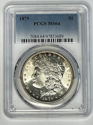 1879 Morgan Silver Dollar $1 PCGS MS64 ~ Blazer! - Image 1 of 2