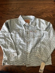 Levi's Levi Strauss Boy's Button Denim Jacket Large All Over Print 12-13 Yrs NWT - Picture 1 of 6