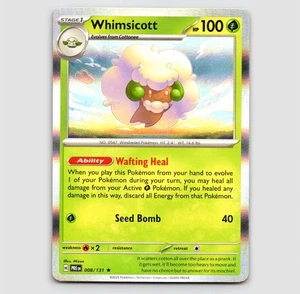 Whimsicott (Holo) -  008/131 - Rare NM SV: Prismatic Evolutions Single - Picture 1 of 2