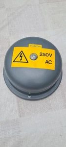 Campana de alarma vintage Friedland Industrial "BT" gris, 250V, British Telecom, nueva - Imagen 1 de 4