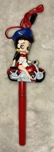 Vintage Betty Boop Collectors Pen Topper And Pen Biker Betty 1994 - Bild 1 von 6