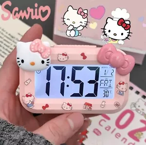 Mini Hello Kitty design It Yourself Alarm Clock Digital Display Sanrio NEW - Picture 1 of 4
