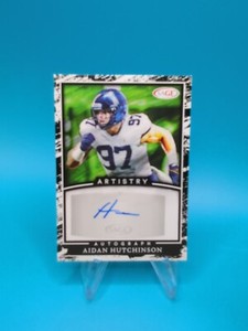 2022 AIDAN HUTCHINSON SAGE HIGH SERIES AUTOGRAPHED Card # A-AH Michigan/Lions