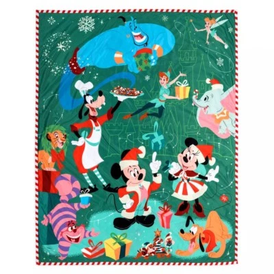 Disney Coperta Plaid Pile Natale Christmas Natalizia 2023 Topolino Mickey Friend - Immagine 1 di 3