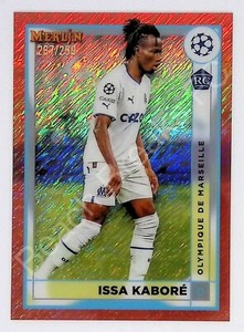Issa Kabore OLYMPIQUE DE MARSEILLE 2022-23 UEFA Merlin Chrome RC Rose Gold /299