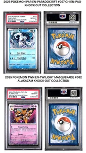Pokemon Knock Out Collection PSA 10 Low POP 1 of 1 Chien-Pao & Alakazam Set of 2 - Picture 1 of 5