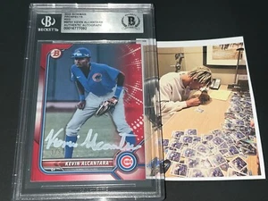 Kevin Alcantara Cubs SIGNED 2022 BOWMAN Red Base BECKETT - Foto 1 di 1