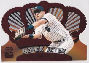 Tarjeta premium de béisbol DEREK JETER Crown Royale DIE-CUT ¡NUEVA YORK YANKEES! - Imagen 1 de 2