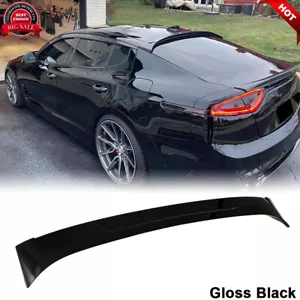 Fit For Kia Stinger 2018-2023 Gloss Black Rear Roof Spoiler Top Window Wing Lip - Foto 1 di 12