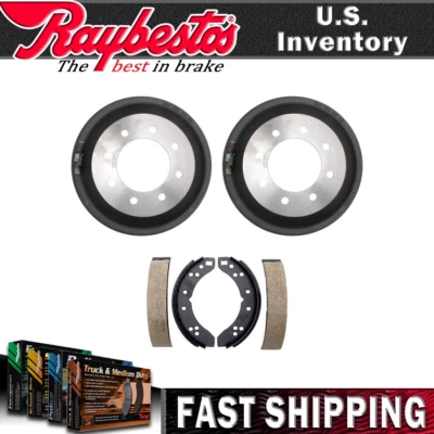 Kit de tambores de freno traseros y zapatas de freno para Ford E-250 Econoline 1990-1991 Foto 1 de 4