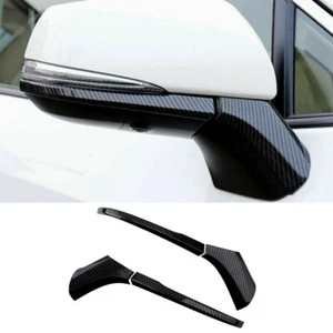 Cubierta lateral del espejo retrovisor de fibra de carbono para Toyota RAV4 2019-2025 4 piezas - Imagen 1 de 9