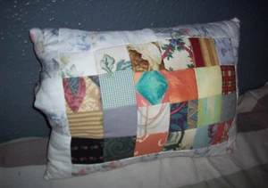 Cushion -stuffed -Double -sided-Squares Handmade. - Picture 1 of 4