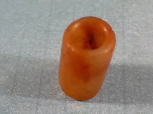 ANCIENT PRECOLUMBIAN TAIRONA GEM QUALITY BANDED AGATE TUBE BEAD 14.6-8.5 MM # 1 - Picture 1 of 4