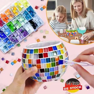 Glasmosaik-Kerzenhalter-Kit Kreatives DIY-Mosaik-Kunst und Bastelset Dekoration - Bild 1 von 16