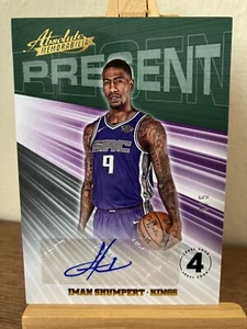 IMAN SHUMPERT NBA 2018-19 ABSOLUTE MEMORABILIA PRESENT AUTO LEVEL 4 #/5 (KINGS) - Picture 1 of 2