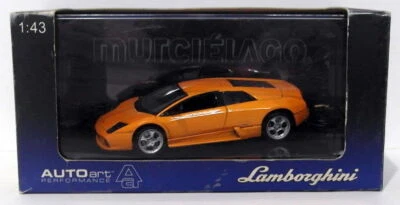 Autoart 1/43 Scale Diecast 54512 - Lamborghini Murcilago Metallic Orange - Image 1 of 2