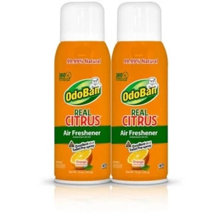 OdoBan Real Citrus Air Freshener Spray - Orange Scent 10 oz (2 PACK) - Picture 1 of 5