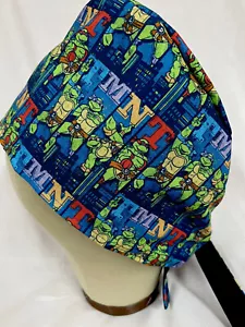 Men/Women Surgical Scrub Cap Lined Turtles 100% Cotton - Picture 1 of 3