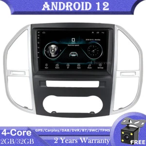 10.1"Android 12 Head Unit Radio GPS SAT Navi Carplay For Mercedes Benz Vito W447 - Picture 1 of 12