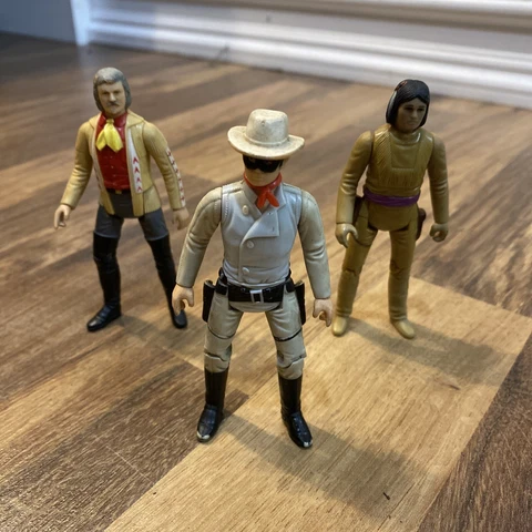 GABRIEL 1980 THE LEGEND OF THE LONE RANGER Figure Lot TONTO/BUFFALO BILL CODY Cover