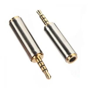 Converter Headset Adapter Headphone Stereo Audio 2.5 mm Male to 3.5 mm Female - Picture 1 of 3