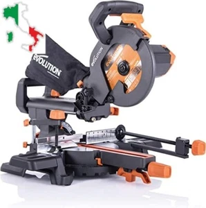 NON DISPONIBILE- Evolution Power Tools R210SMS+ Troncatrice Radiale Scorrevole - Foto 1 di 2