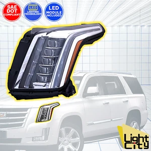 [FULL LED] For 2015-2020 Cadillac Escalade Driver Side Headlight Assembly LH - Picture 1 of 11