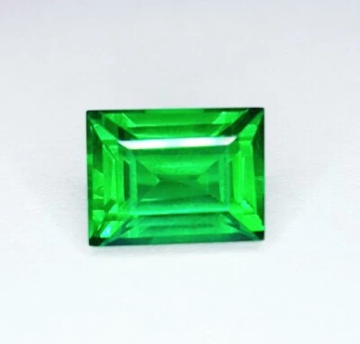 Piedras Preciosas Sueltas Natural Verde Granate 10.17 Ct Corte Princesa Transparente Certificado Foto 1 de 4