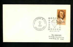 US Pictorial Cancel #2038 Balloon Station 7/2/1983 Battle Creek MI Michigan - Picture 1 of 2